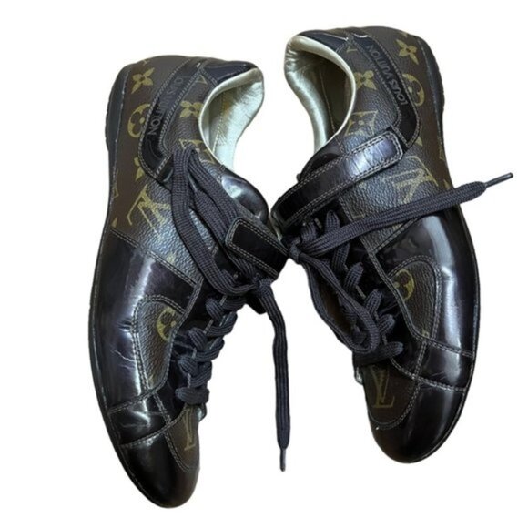 Authentic Louis Vuitton Sneakers Monogram Shoes Women Size EU 36.5 - Picture 6 of 16